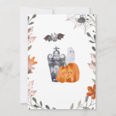 Invitation à la fête d'anniversaire d'Halloween av (Dos)