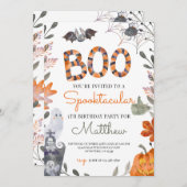 Invitation à la fête d'anniversaire d'Halloween av (Devant / Derrière)