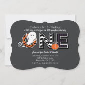 Invitation à la fête d'anniversaire d'Halloween d' (Devant)