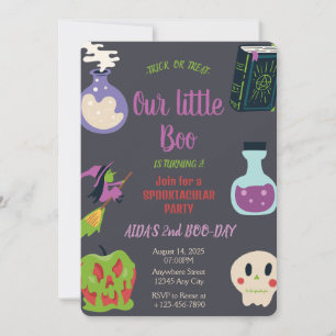 Invitation à la fête d'anniversaire d'Halloween éf