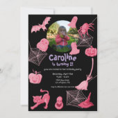 Invitation à la fête d'anniversaire d'Halloween no (Devant)