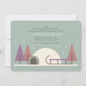 Invitation à la fête d'anniversaire d'hiver (Devant)