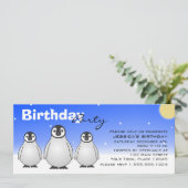 Invitation à la fête d'anniversaire d'hiver avec d (Debout devant)