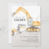Invitation à la fête d'anniversaire Dirty 3RD-Y Co (Devant)