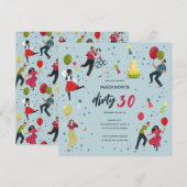 Invitation à la fête d'anniversaire Dirty Thirty 3 (Devant / Derrière)