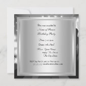 Invitation à la fête d'anniversaire Disco 70's (Dos)