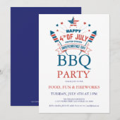 Invitation à la fête d'anniversaire du 14 juillet  (Devant / Derrière)