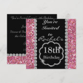 Invitation à la fête d'anniversaire du 18e BLING (Devant / Derrière)
