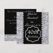 Invitation à la fête d'anniversaire du 40e BLING (Devant / Derrière)