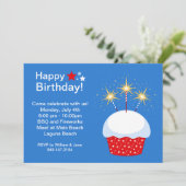 Invitation à la fête d'anniversaire du 4 juillet (Debout devant)