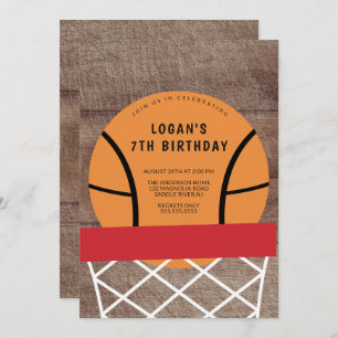 Invitation à la fête d'anniversaire du basket-ball