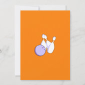 Invitation à la fête d'anniversaire du Bowling de (Dos)