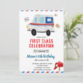 Invitation à la fête d'anniversaire du camion cour (Debout devant)