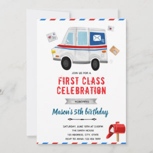 Invitation à la fête d'anniversaire du camion cour