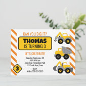 Invitation à la fête d'anniversaire du camion de c (Debout devant)