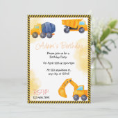 Invitation à la fête d'anniversaire du camion de c (Debout devant)