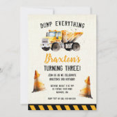 Invitation à la fête d'anniversaire du Camion de p (Devant)