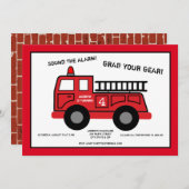 Invitation à la fête d'anniversaire du camion d'in (Devant / Derrière)