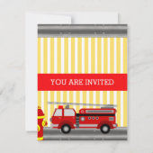 Invitation à la fête d'anniversaire du camion d'in (Dos)