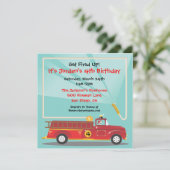 Invitation à la fête d'anniversaire du camion-feu (Debout devant)