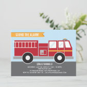 Invitation à la fête d'anniversaire du camion-feu (Debout devant)