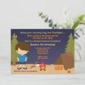 Invitation à la fête d'anniversaire du camping (Debout devant)