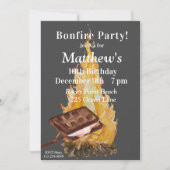 Invitation à la fête d'anniversaire du camping, fê (Devant)