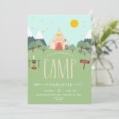 Invitation à la fête d'anniversaire du camping Pin (Debout devant)