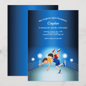 Invitation à la fête d'anniversaire du champion lé (Devant / Derrière)