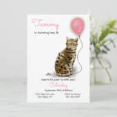 Invitation à la fête d'anniversaire du chat (Debout devant)