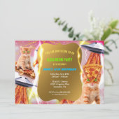 Invitation à la fête d'anniversaire du chat Ufo (Debout devant)