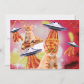 Invitation à la fête d'anniversaire du chat Ufo (Dos)