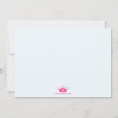 Invitation à la fête d'anniversaire du château de  (Dos)