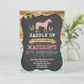 Invitation à la fête d'anniversaire du cheval (Debout devant)