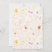 Invitation à la fête d'anniversaire du cheval (Dos)