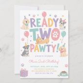 Invitation à la fête d'anniversaire du chien Ready (Devant)