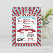 Invitation à la fête d'anniversaire du cirque (Debout devant)