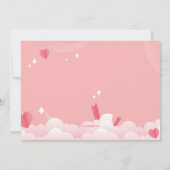 Invitation à la fête d'anniversaire du coeur (Dos)