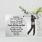 Invitation à la fête d'anniversaire du Cool Golfer (Debout devant)