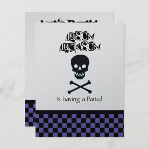 Invitation à la fête d'anniversaire du crâne