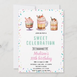 Invitation à la fête d'anniversaire du dimanche