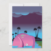 Invitation à la fête d'anniversaire du dinosaure r (Dos)