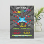 Invitation à la fête d'anniversaire du drone (Debout devant)