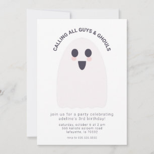 Invitation à la fête d'anniversaire du fantôme mig