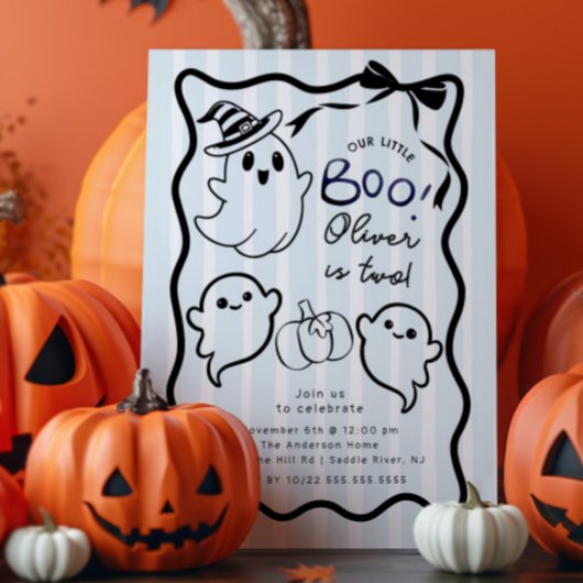 Invitation à la fête d'anniversaire du fantôme tir