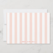 INVITATION À LA FÊTE D'ANNIVERSAIRE DU FILM ROSE (Dos)