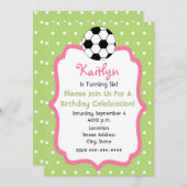 Invitation à la fête d'anniversaire du Football fé (Devant / Derrière)