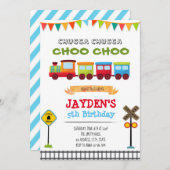 Invitation à la fête d'anniversaire du garçon (Devant / Derrière)