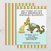 Invitation à la fête d'anniversaire du garçon (Devant / Derrière)