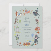 Invitation à la fête d'anniversaire du garçon avec (Devant)